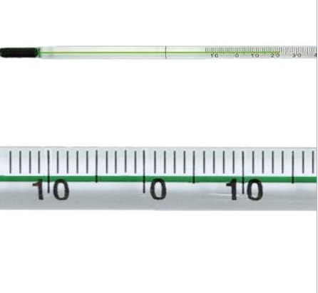 Thermometer Stabform mit grüner Füllung biologisch abbaubar -10- bis 150°C Länge: 300 mm