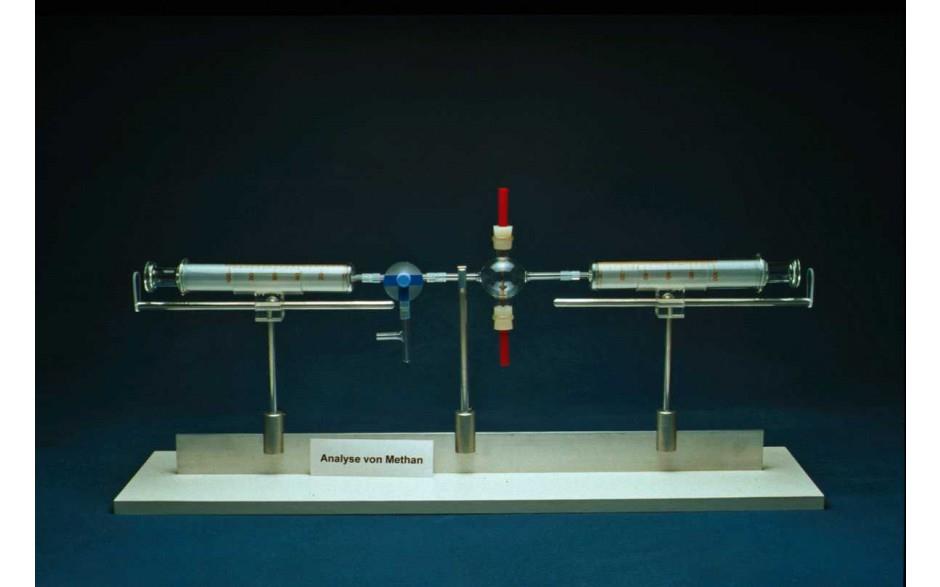 Versuchsaufbau: Synthese von Methan (Erdgas)